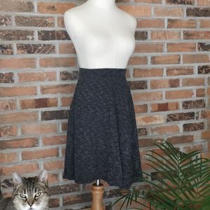 Forever 21 Heather Gray Skater Skirt S Small Casual Knit Stretch Waist B4